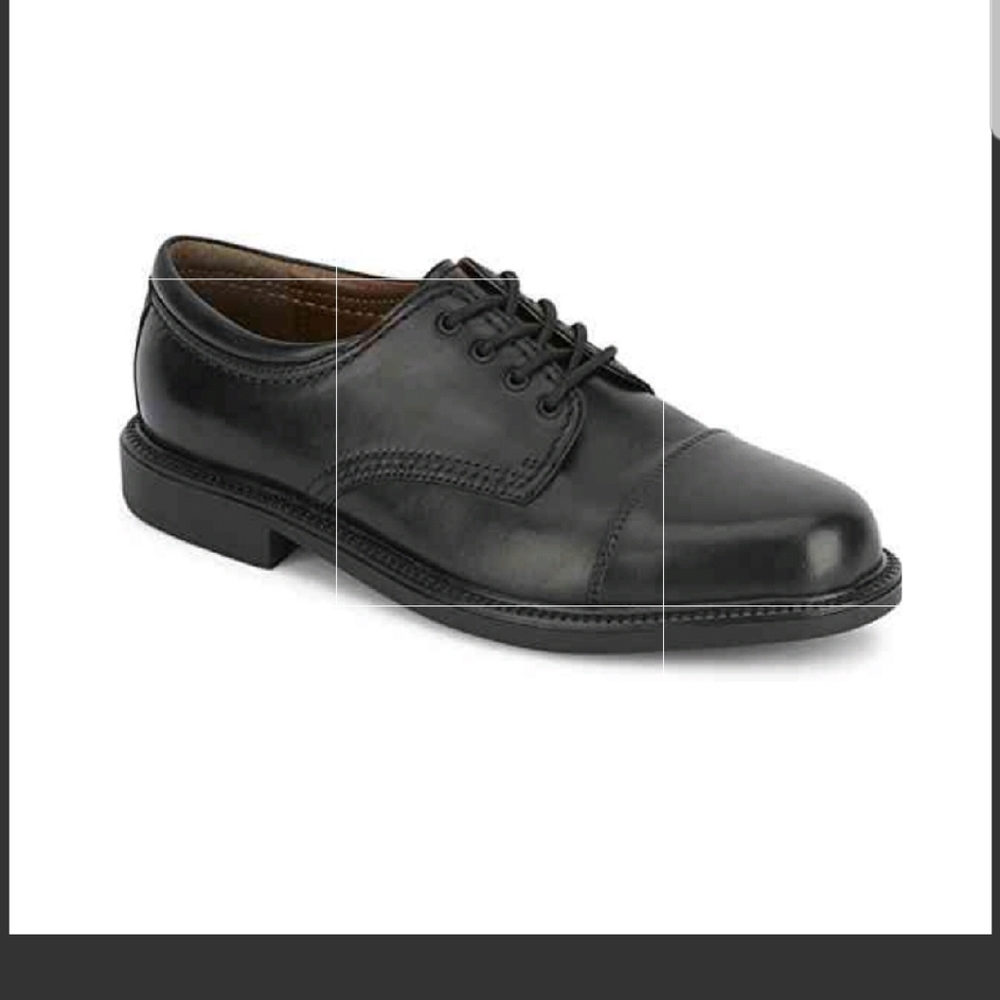 Men's Gordon Black LeatherOxford Dress Shoe-sz.7
